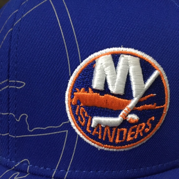 Adidas New York Islanders Flexfit Hat Sz S/M Blue/Orange - Picture 10 of 13